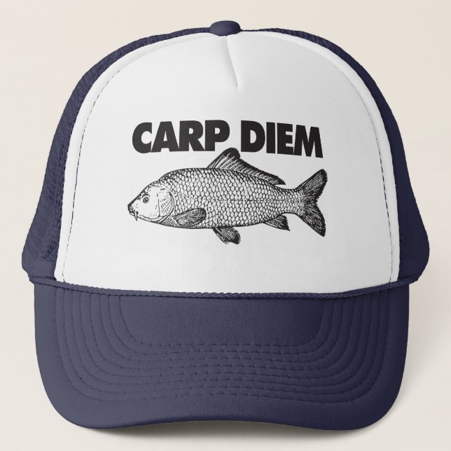 Carp Diem Trucker Hat (Front)