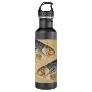 Carp fish fishing painting freshwater 710 ml water bottle
