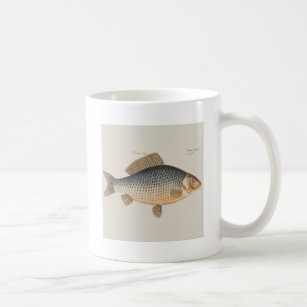 Carp fish fishing painting freshwater coffee mug