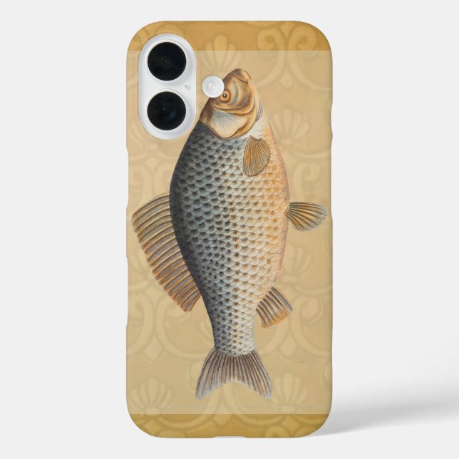 Carp fish fishing painting freshwater drawing  Case-Mate iPhone case (Back)