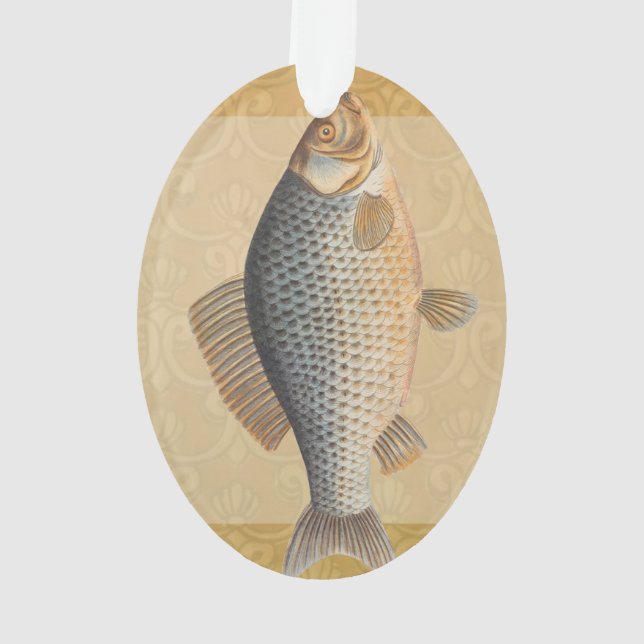 Carp fish fishing painting freshwater ornament (Back)