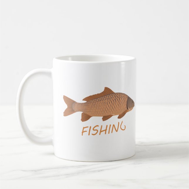 Carp Fishing Coffee Mug (Left)