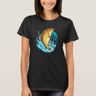 Carp Fishing Graphic For Fishing Holidays And Fish T-Shirt