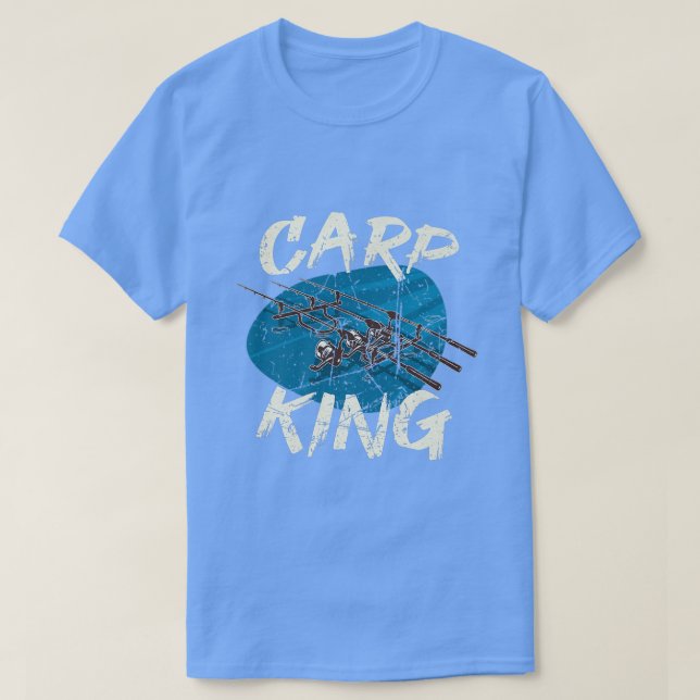 Carp King Rod Pod on Water for FishermanCarp Fishi T-Shirt (Design Front)