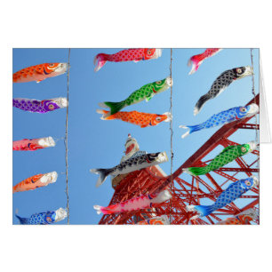 Carp Streamers (Koinobori) at Tokyo Tower