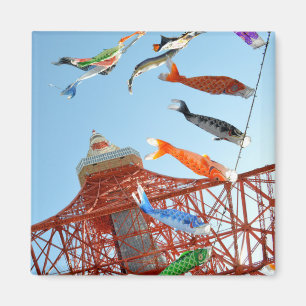 Carp Streamers (Koinobori) at Tokyo Tower  Magnet