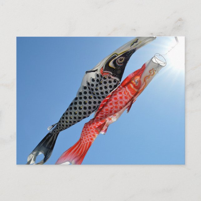 Carp Streamers (Koinobori): Tokyo, Japan Postcard (Front)