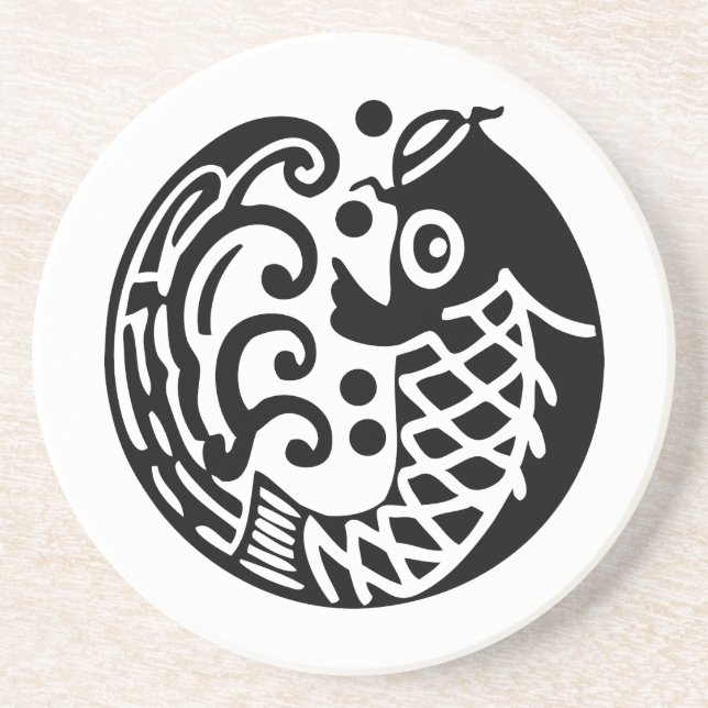 Carp wave coaster (Front)