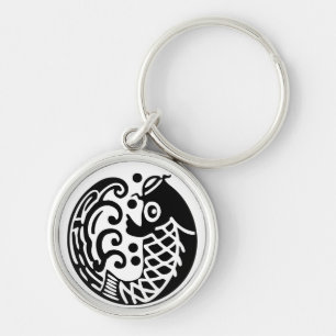 Carp wave key ring
