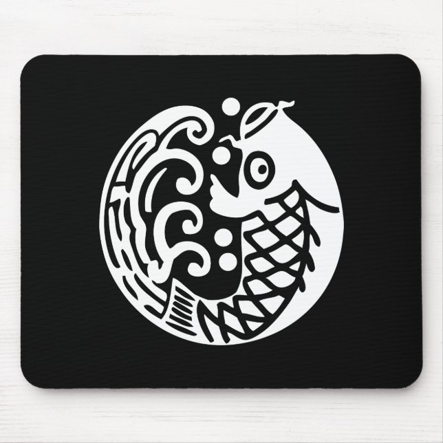 Carp wave mouse pad (Front)