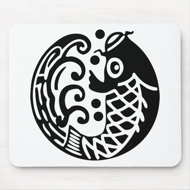 Carp wave mouse pad (Front)