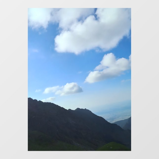 Carpathian Blue Sky Peaks – Romania Mountain Art (Sheet)