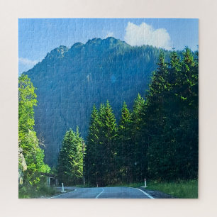 Carpathian Forest Road – Romania Mountain Print Jigsaw Puzzle