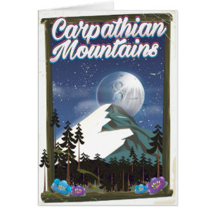 Carpathian Mountains Travel poster