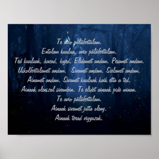Carpathian Ritual Words Poster