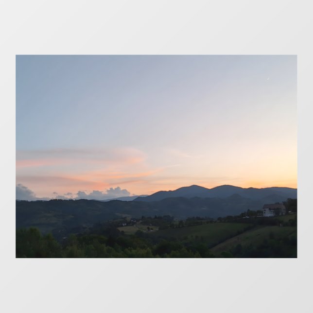 Carpathian Sunset – Romania Mountain Photography (Sheet)
