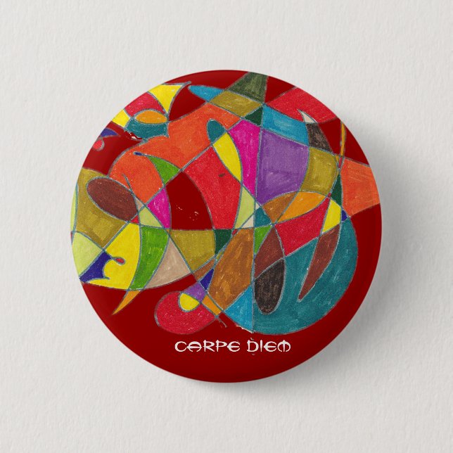Carpe Diem 6 Cm Round Badge (Front)