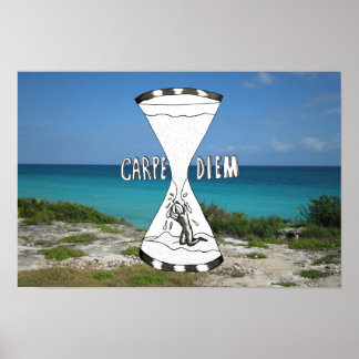 Carpe Diem Beach Poster