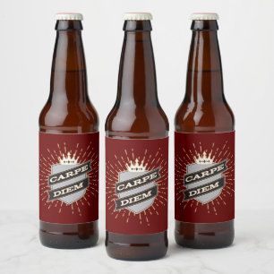 Carpe Diem Beer Bottle Label