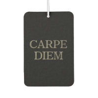 Carpe Diem black car air freshener