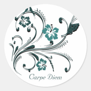 Carpe Diem Classic Round Sticker
