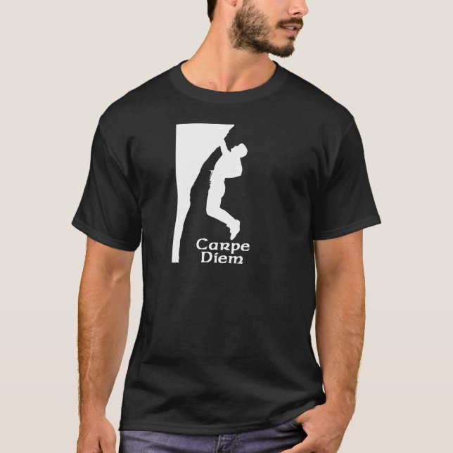 Carpe Diem Climbing #3 T-Shirt (Front)