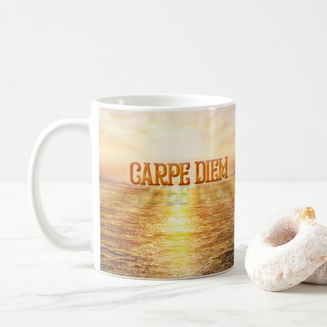 Carpe Diem Coffee Mug (With Donut)