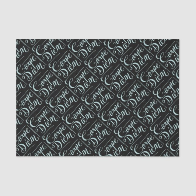 Carpe Diem Fancy Tissue Paper (Front)