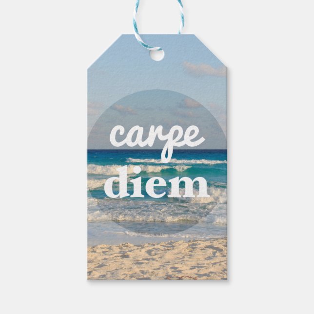 Carpe Diem Gift Tag (Front)