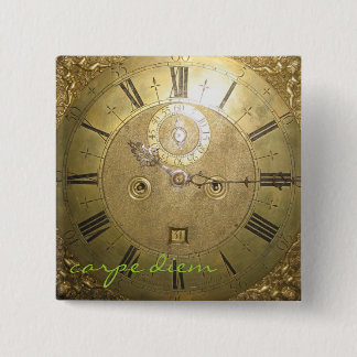 carpe diem II 15 Cm Square Badge