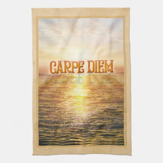 Carpe Diem Kitchen Towel (Vertical)