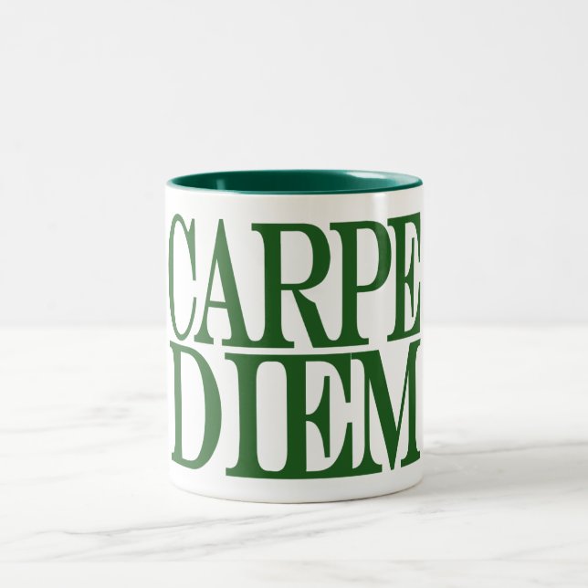 Carpe Diem Latin Quote Mug (Center)