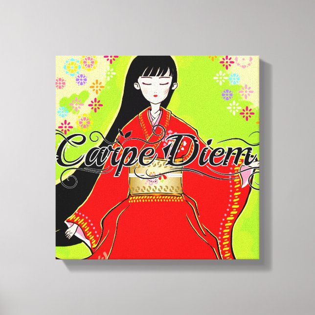 Carpe Diem Maiko Canvas Print (Front)