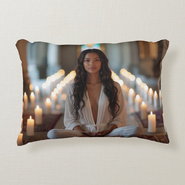 CARPE DIEM - Meditation - Yoga Decorative Cushion (Front)