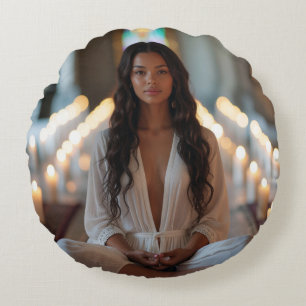 CARPE DIEM - Meditation - Yoga Round Cushion