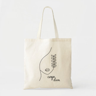 Carpe Diem Minimalistic Tote Bag