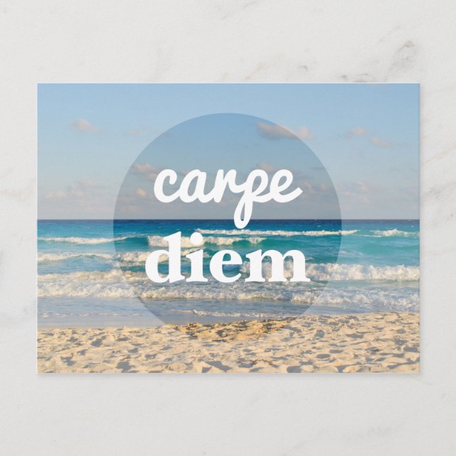 Carpe Diem Postcard (Front)