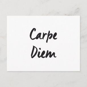 Carpe diem postcard