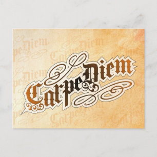 carpe diem postcard