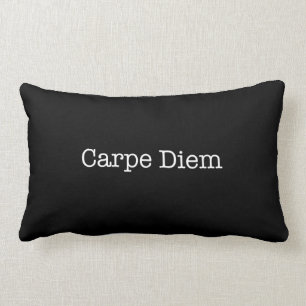 Carpe Diem Seize the Day Quote - Quotes Lumbar Cushion