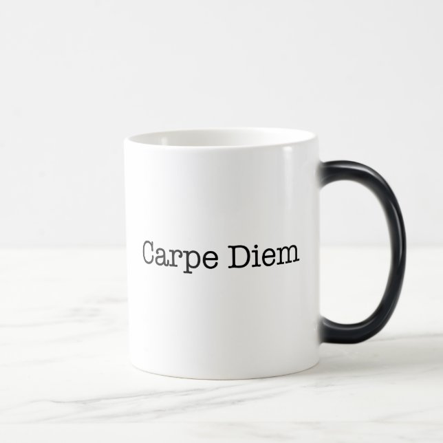 Carpe Diem Seize the Day Quote - Quotes Magic Mug (Right)