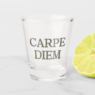 Carpe Diem shot glass