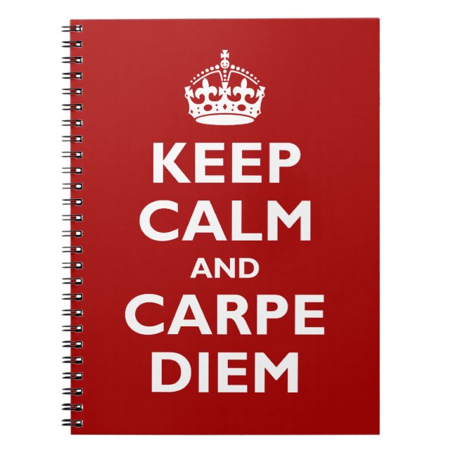 Carpe Diem! Spiral Notebook (Front)
