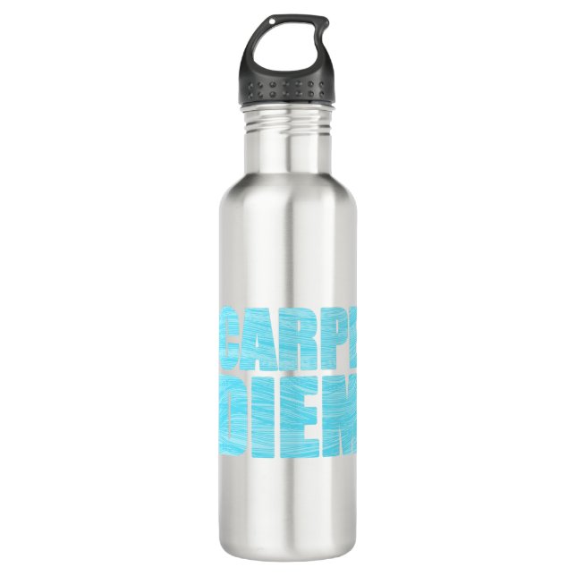 Carpe Diem Stainless Steel Water Bottle (Front)
