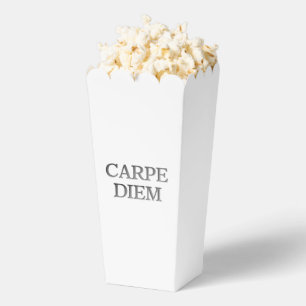 Carpe Diem Stone white popcorn boxes