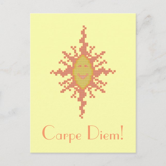 Carpe Diem! Sunburst Postcard (Front)