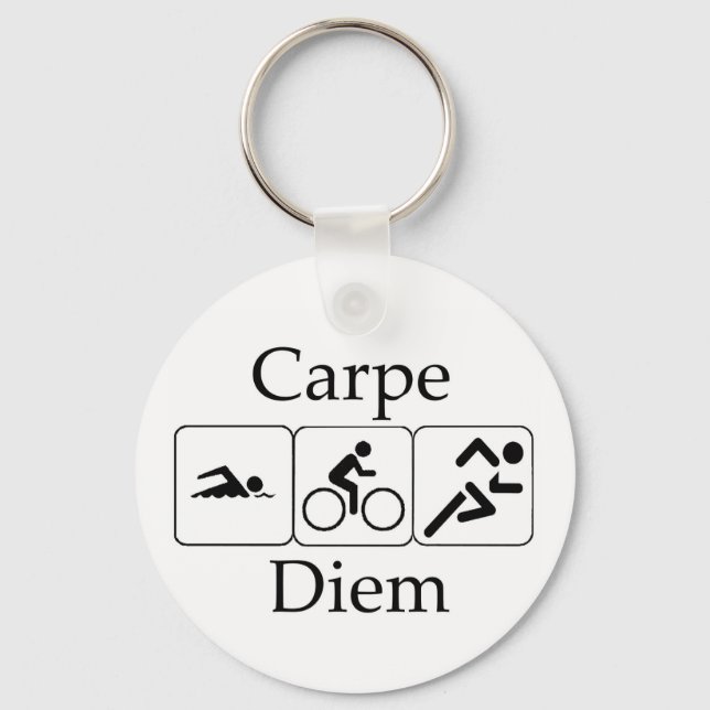 Carpe Diem Triathilon Key Ring (Front)