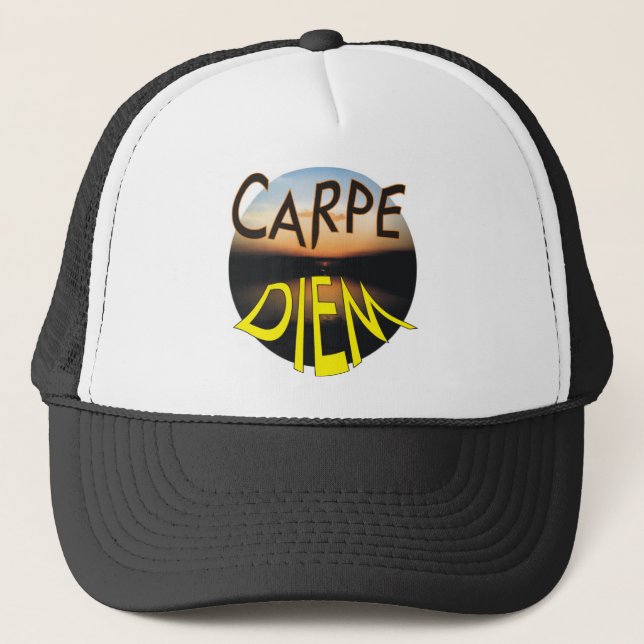CARPE DIEM TRUCKER HAT (Front)