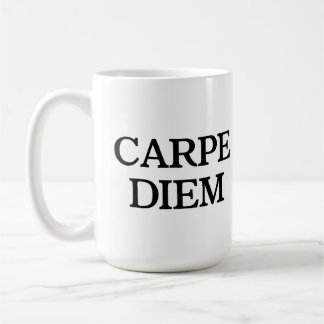 Carpe Diem white mug