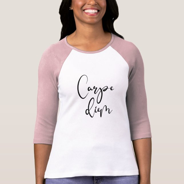 Carpe Diem women's baseball T-Shirt (Front)